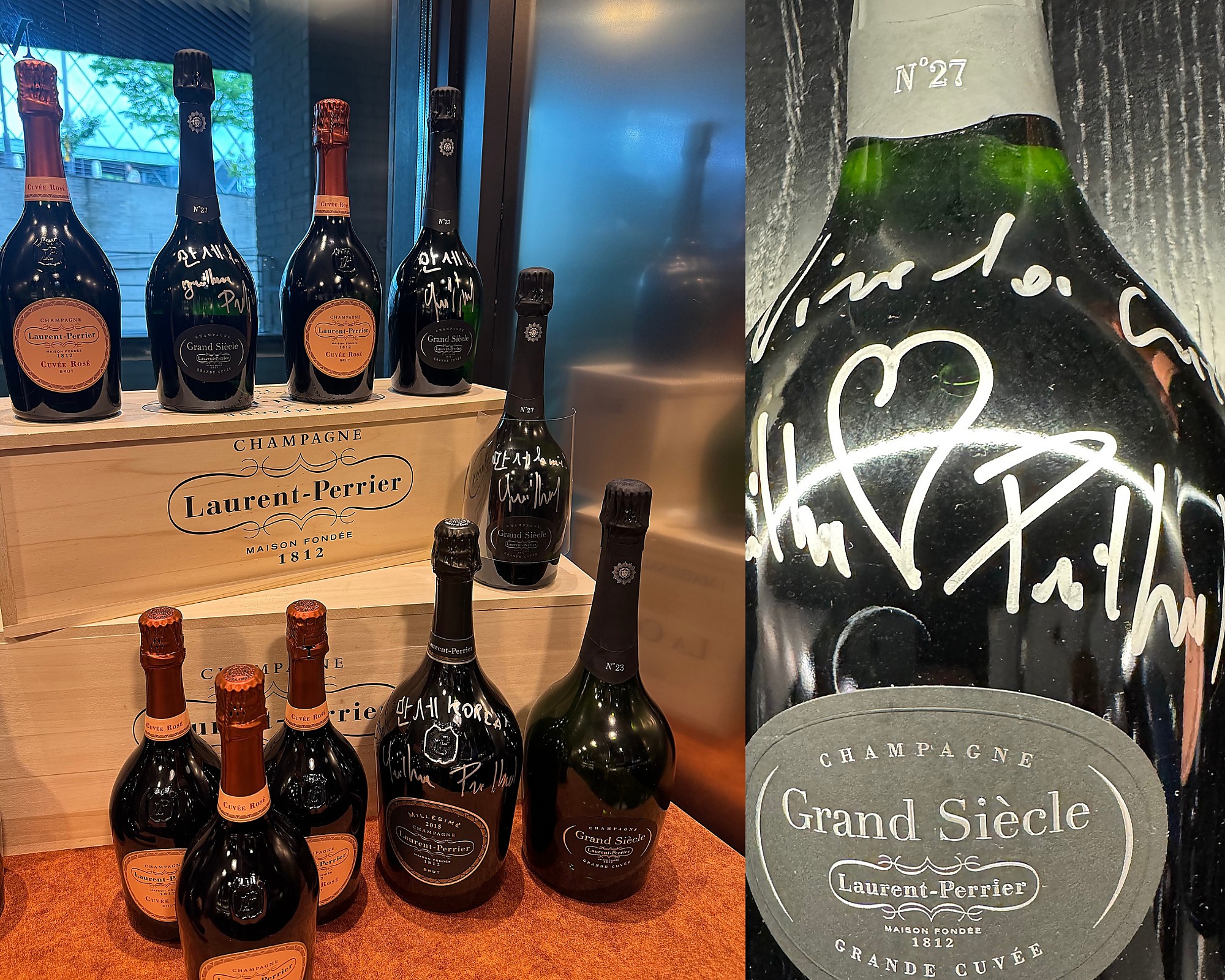 Bottles bearing well-wishes for their import market; Summer 2026