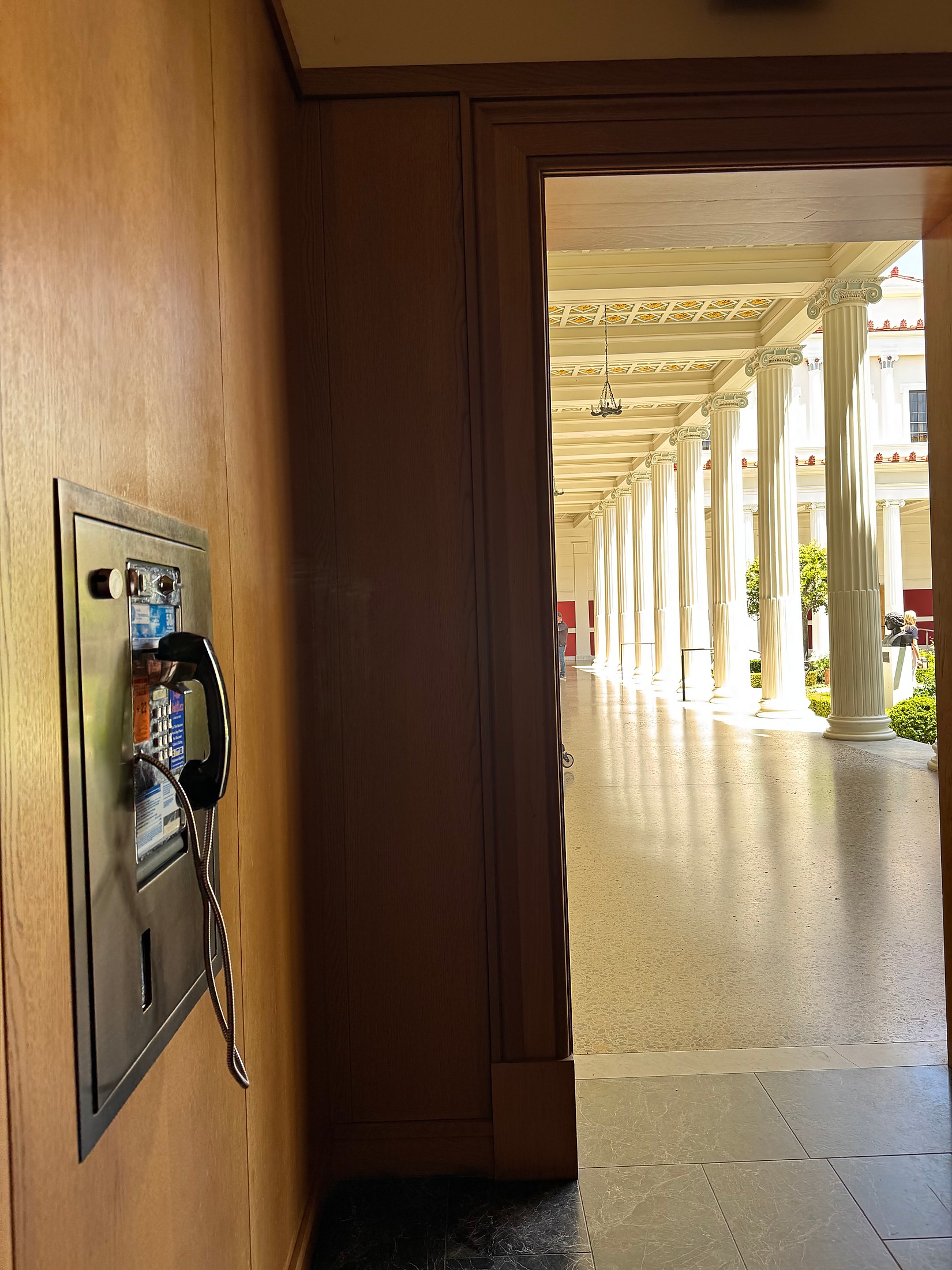 Payphone at Getty Villa; Summer 2026