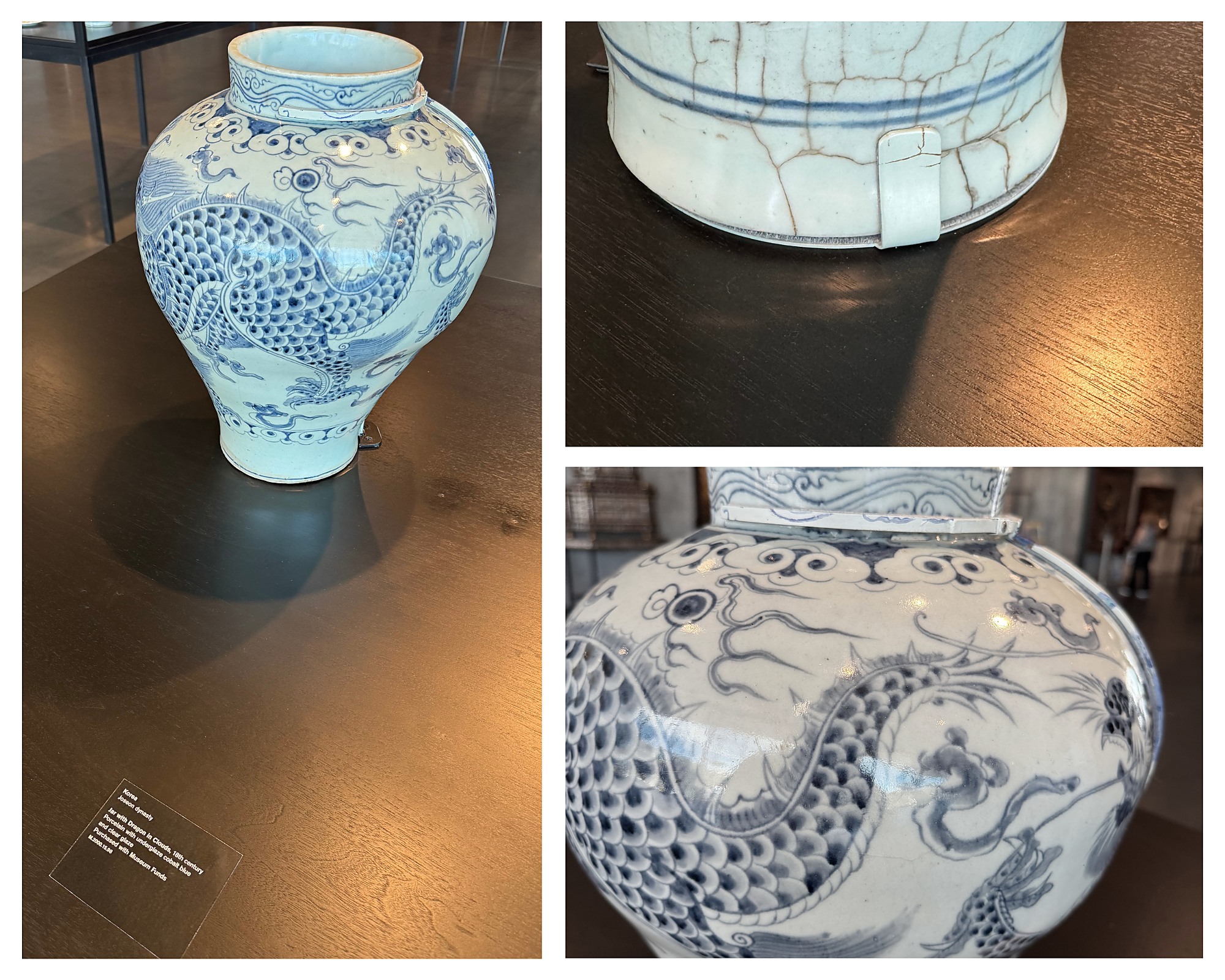 Securing LACMA's Chosŏn Jar with Dragon in Clouds; Summer 2026